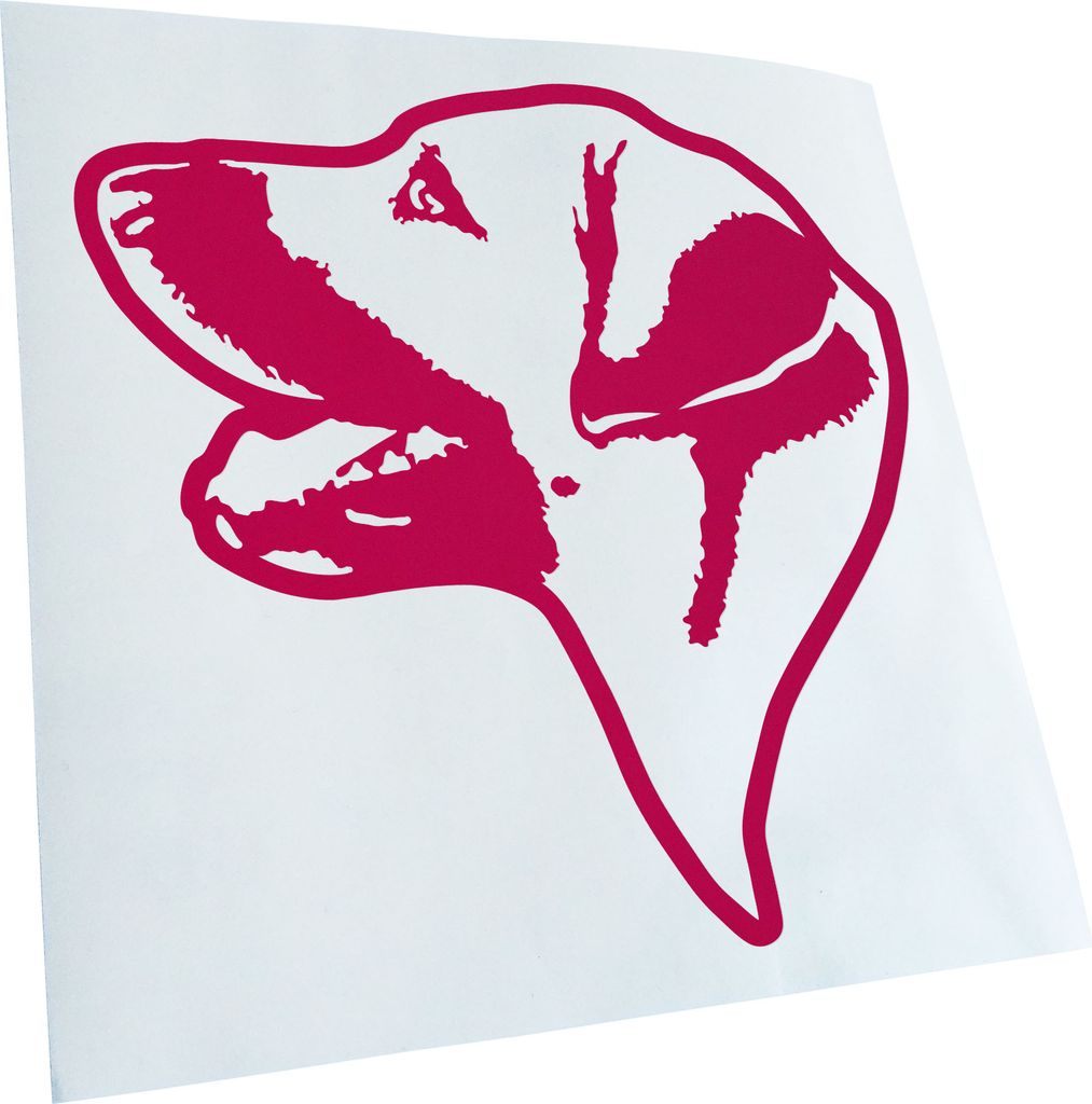 Kiwistar - Autoaufkleber - Chinook Hund - Pink - 50x50cm - Aufkleber für Auto, Laptop, Fahrrad, LKW, Motorrad mehrfarbig JDM Decal Racing