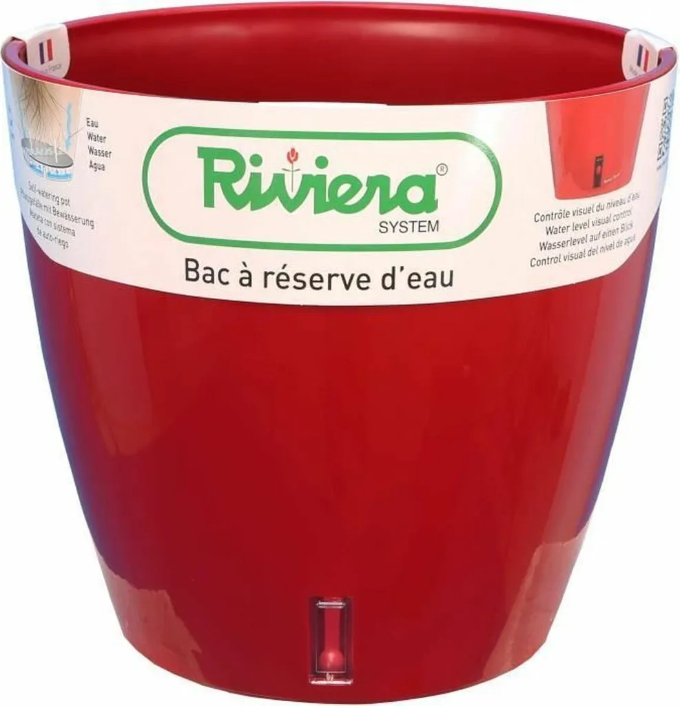 Pot auto-arrosant Riviera 36cm : la solution contre l'oubli d'arrosage