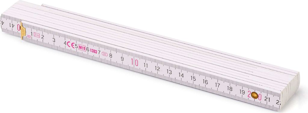 Zollstock Metrie Block 52 - 2m weiß