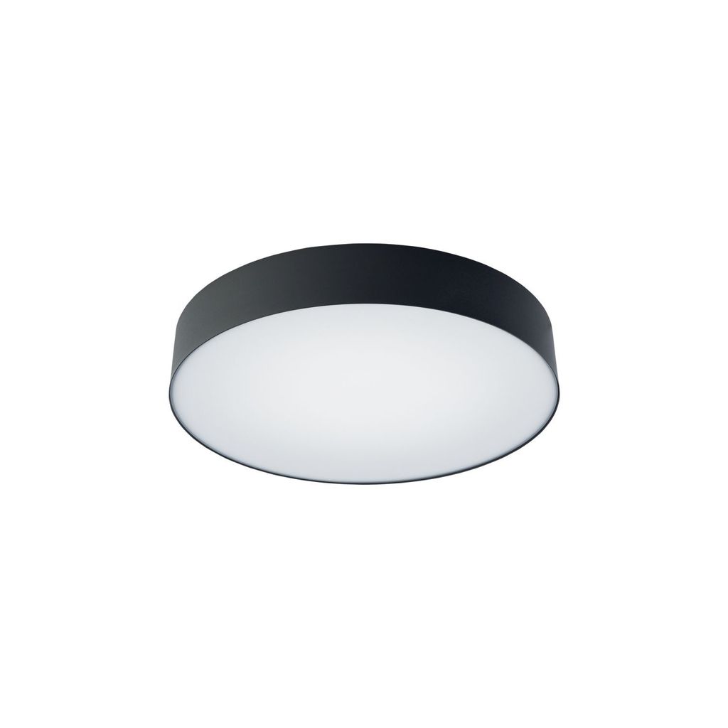 LED Deckenlampe Metall 4000 K neutralweiß 2200 lm Ø 40,5 cm rund Schwarz Modern Deckenleuchte