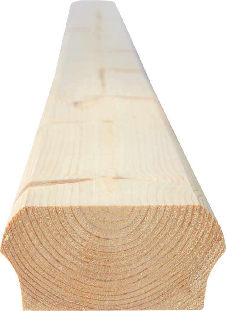 Handlauf Abschlußprofil unten - nordische Kiefer - 85 x 40 x 2350 mm (154)