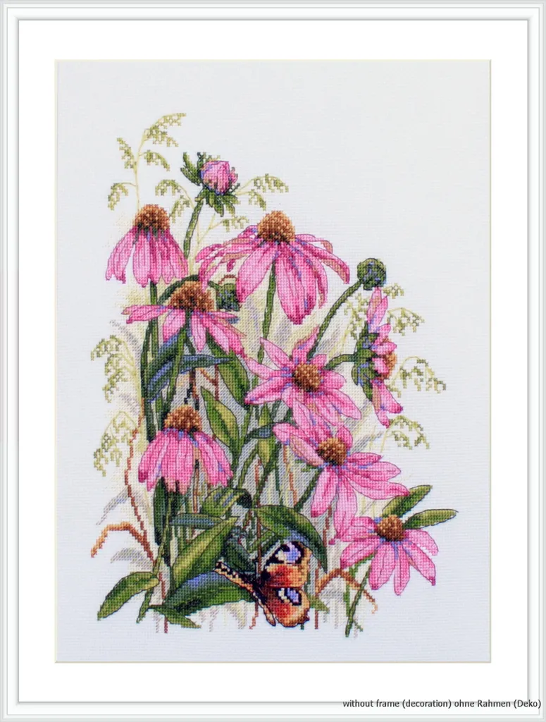 Point de Croix Merejka Tournesols 24x32 cm - Couleurs Vives et Toile Aida