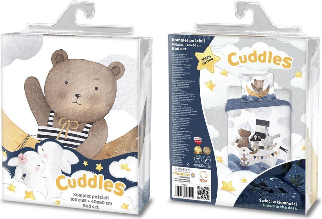 Babybettwäsche, Baumwollbettwäsche für ein Bett 100x135 025 Produktbild 