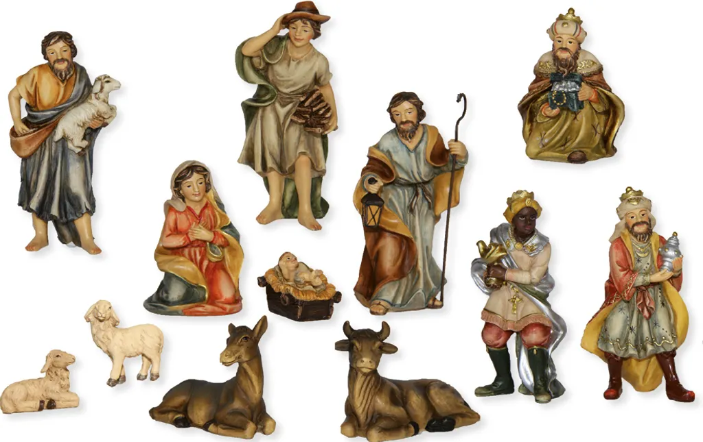 Santon de Crèche Saint-Jean 10cm - Lot de 12 Figurines Décoration de Noël