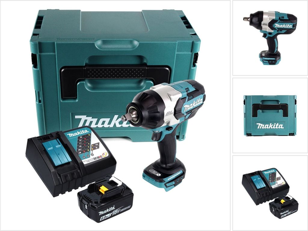 Makita DTW 1002 RG1J Akku Schlagschrauber 18 V 1000 Nm 1/2“ Produktbild 