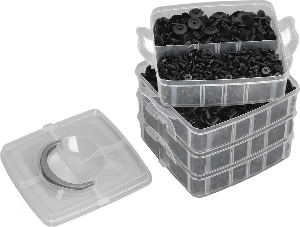 Fixez vos pare-chocs desserrés avec 900 clips de fixation ABS multi-tailles - 6