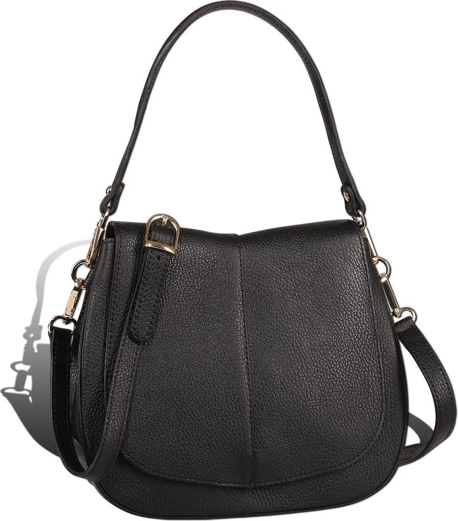 Dites adieu au désordre avec ce sac noir Toscanto moyen à bandoulière