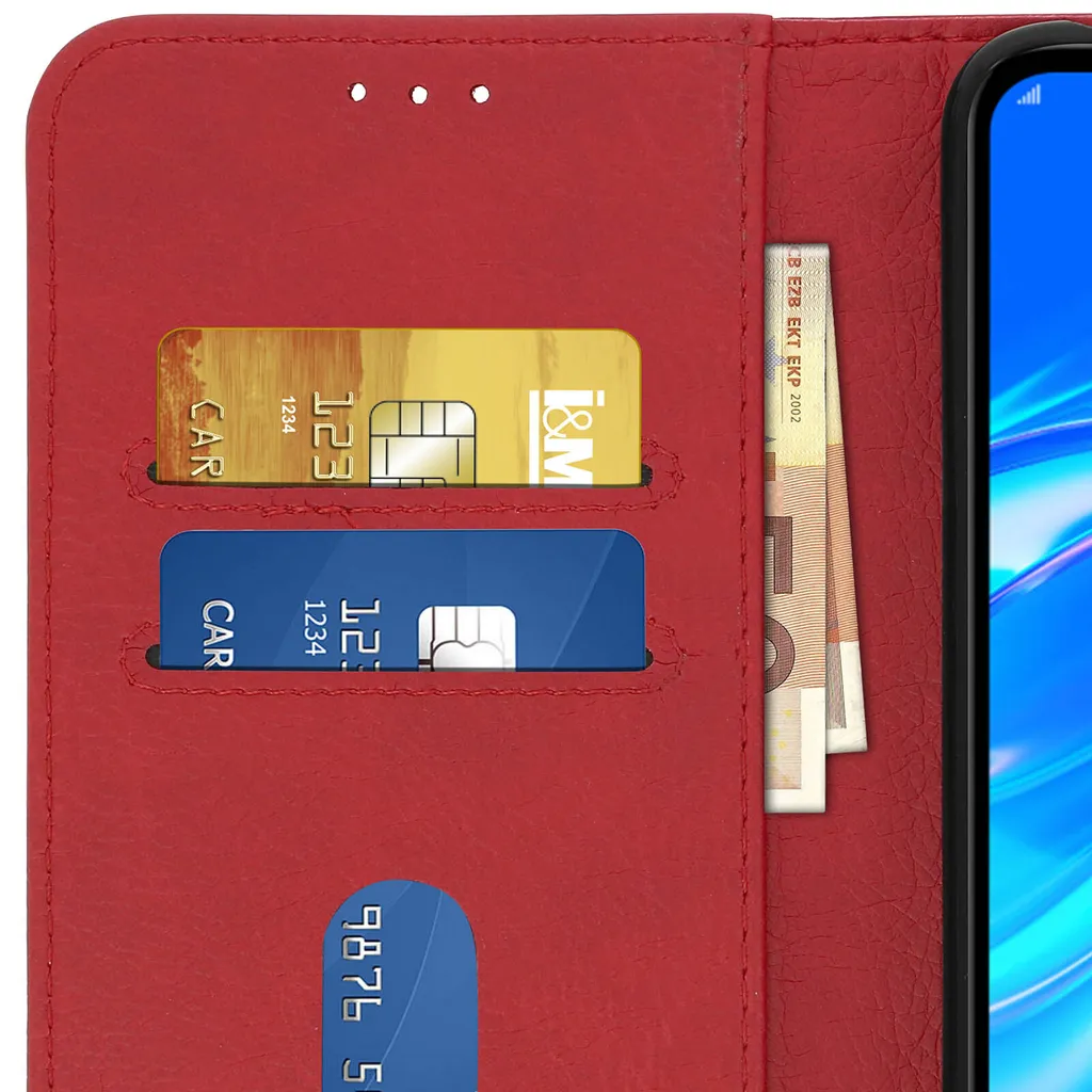 SHIEID Custodia per UMIDIGI A9 PRO Portafoglio Flip Fibra di Carbonio