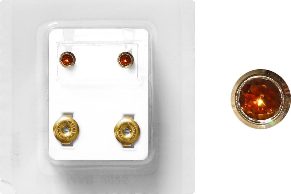 Erstohrstecker Chirurgenstahl vergoldet Sterile Ohrstecker Produktbild 