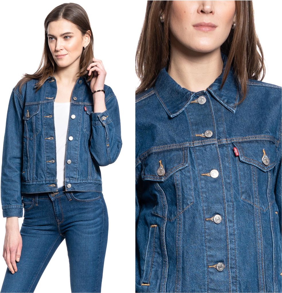 LEVI'S Damen, Jeansjacke EX- BOYFRIEND TRUCKER, XS, Blau, jeansmantel, , jeansjacken