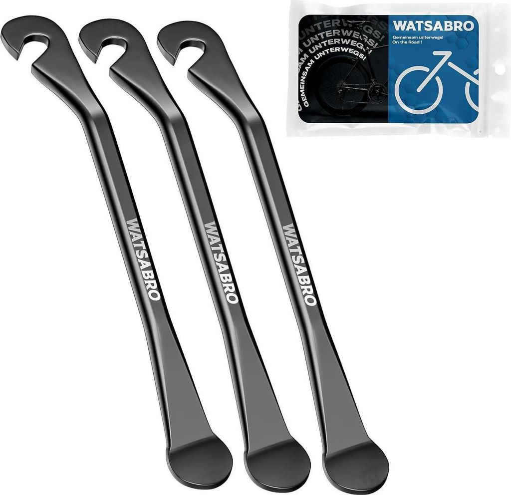 3er Set Metall Reifenheber Fahrrad Werkzeug Schwarz Produktbild 