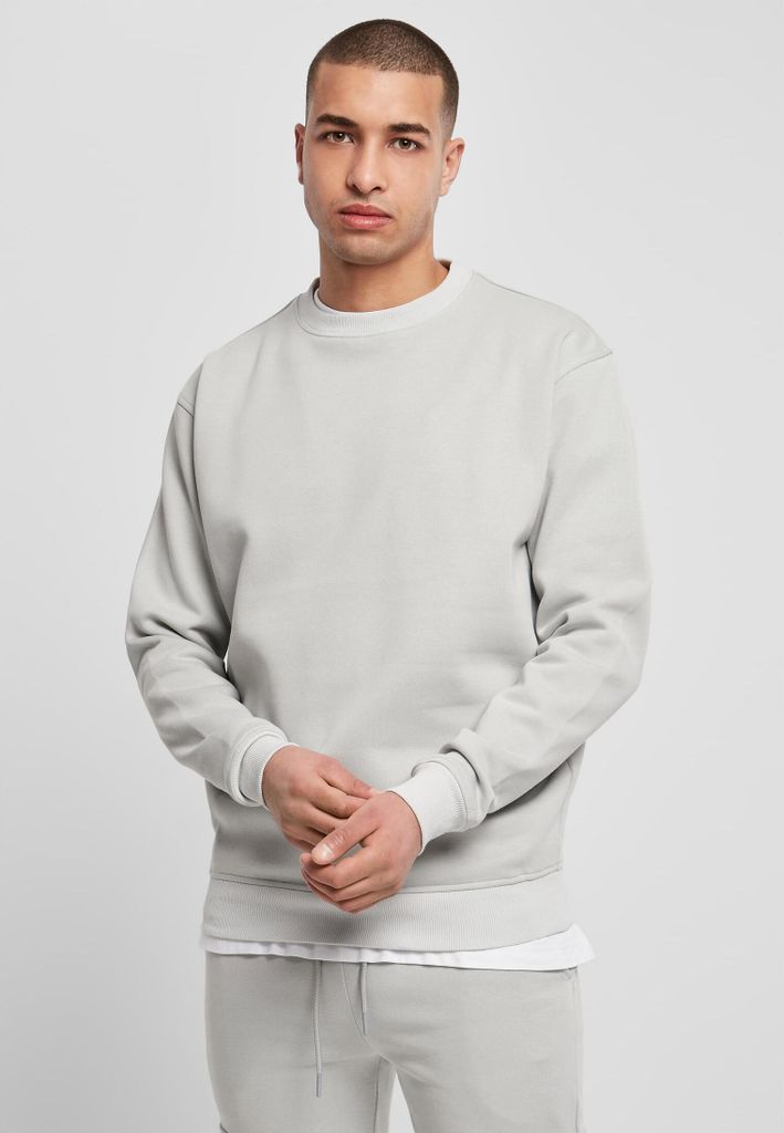 Urban Classics TB014E | Herren Crewneck Sweatshirt - Farbe: lightasphalt - Größe: 4XL