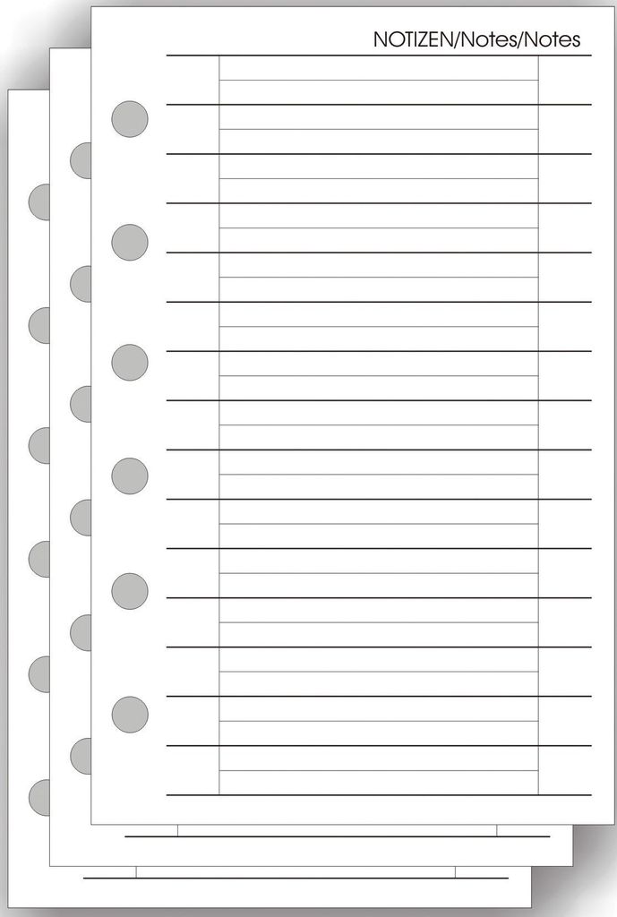 Bind 5775 Ersatzeinlage "Notizen" - A7, 50 Blatt
