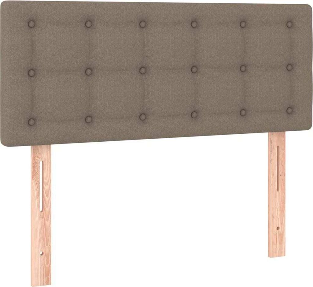 Kopfteil Taupe 90x5x78/88 cm Stoff