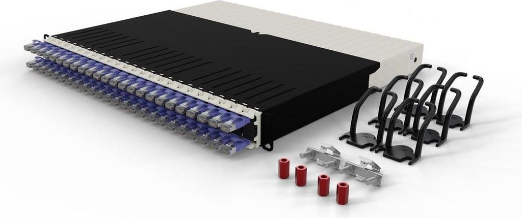 Patchbox.one 8Ru Cat.6A Stp Violett 0,8M Incl. 6 Patchcatch