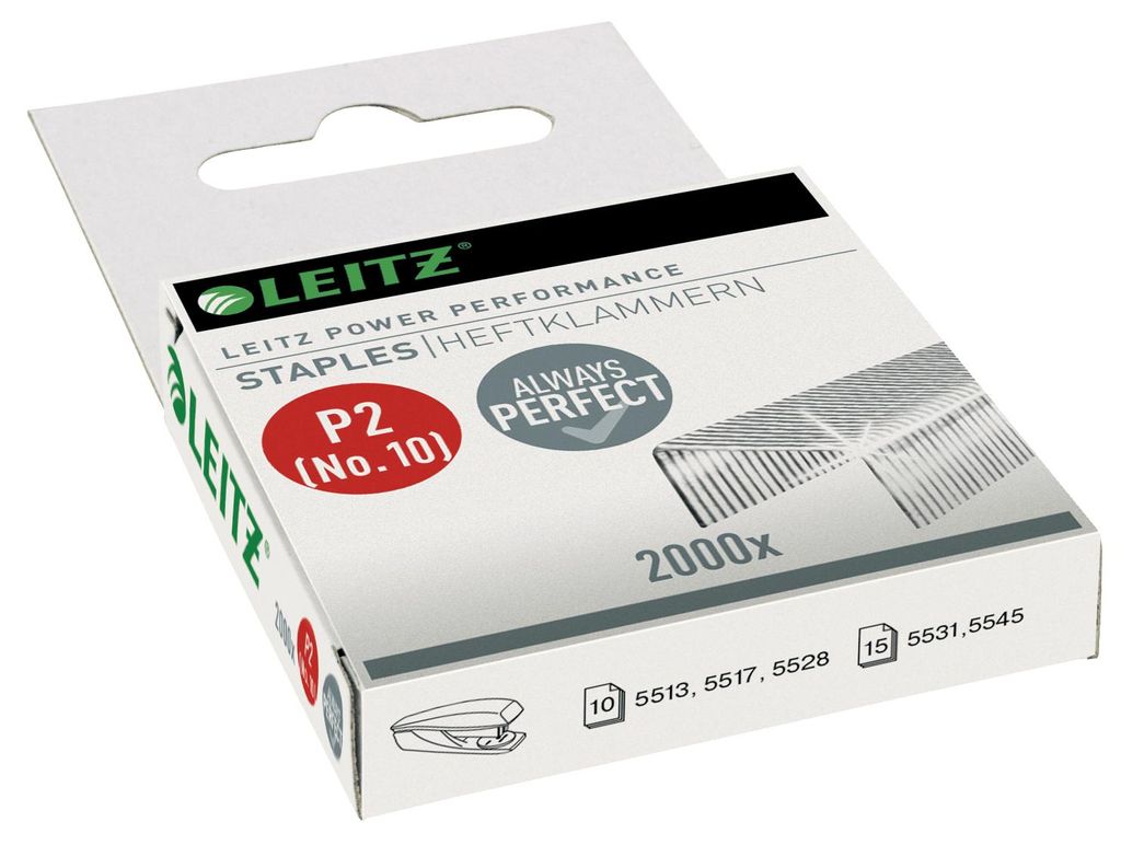 Leitz 5577-10-00 Heftklammern Power Performance P2 No. 10, Produktbild 