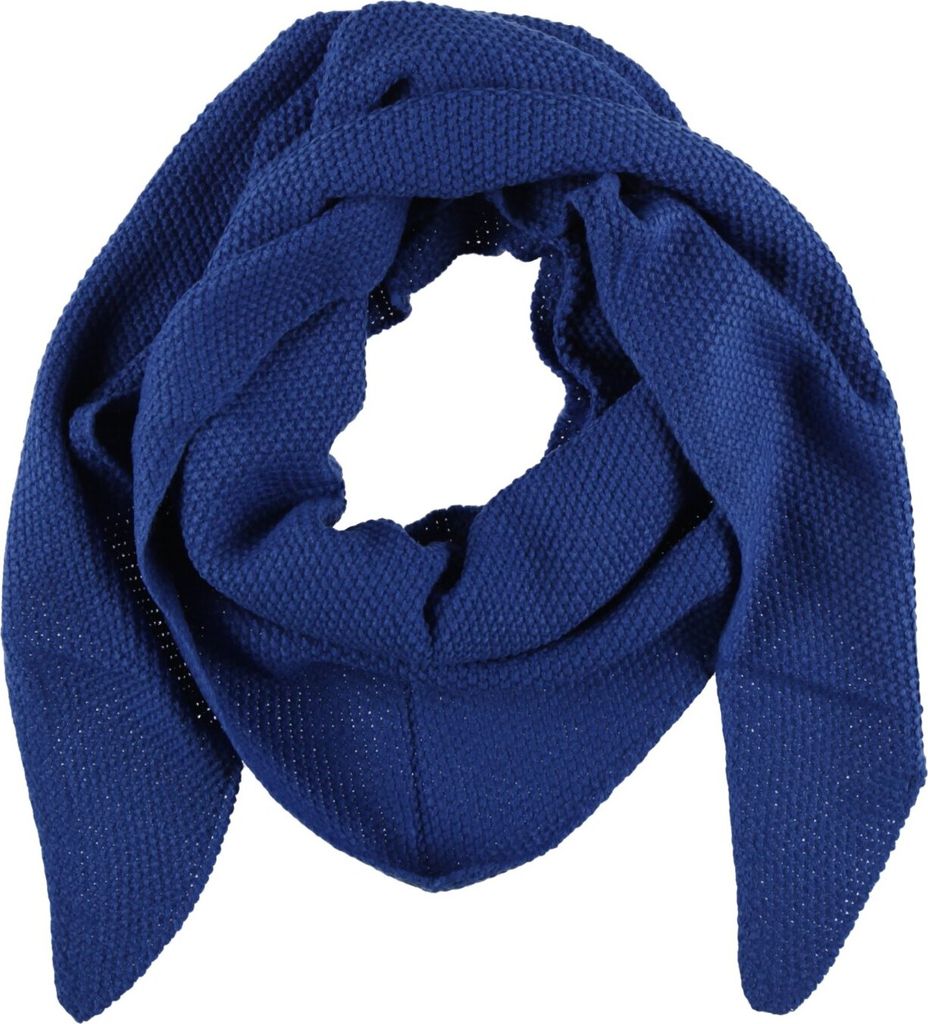 XXL Schal Damen Stricktuch Dreiecksschal Winterschal Blau Produktbild 