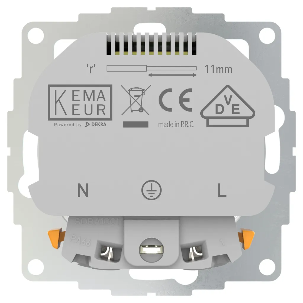 Prise USB encastrée blanche Reflex Si Busch Jaeger double port - 4