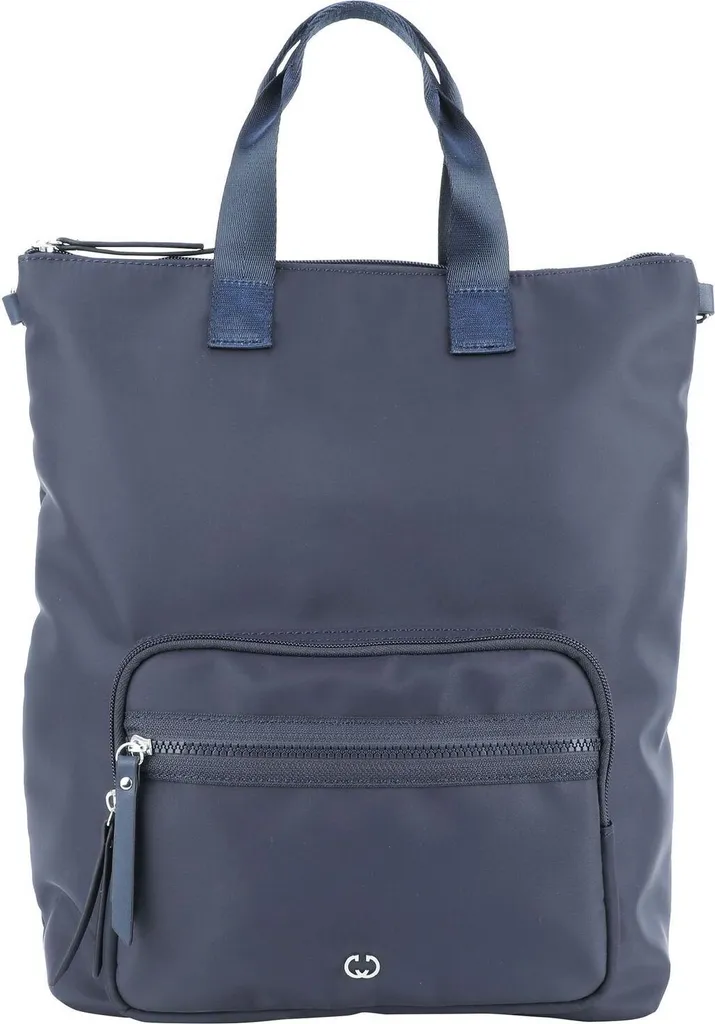 Sac à épaule transformable bleu marine avec grand compartiment zippé
