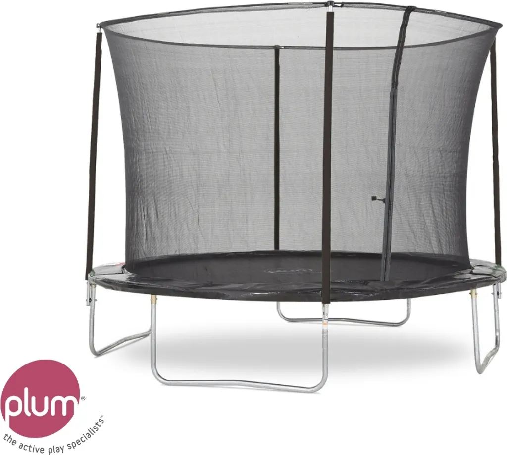 Trampoline de jardin 305 cm Plum Fun avec filet de protection noir