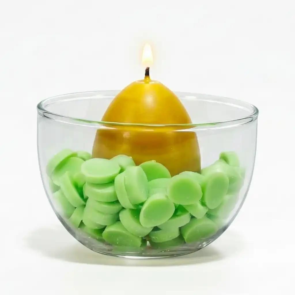 Osterkerze, Ei-Kerze im Glas mit Wachsnest – Naturwachskerze aus Bienenwachs – Kerze für Ostern, Frühlings- & Osterdeko, handgefertigt