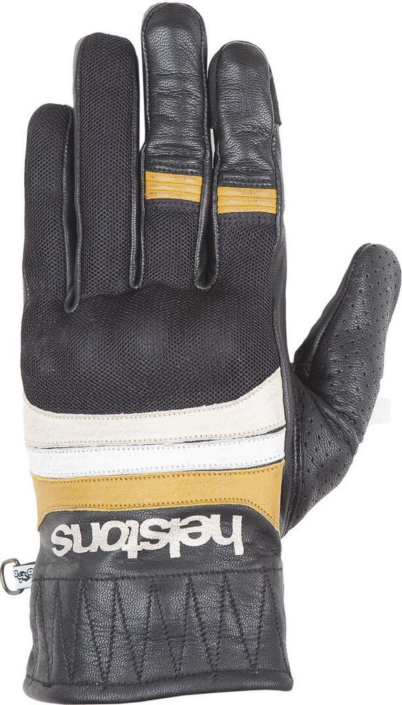 Helstons Bull Air Sommer Motorradhandschuhe, schwarz/gelb, 10