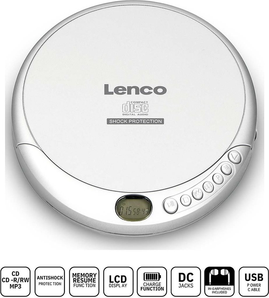 Odtwarzacz CD/MP3 Lenco portabler CD-201 Zdjęcie produktu 31