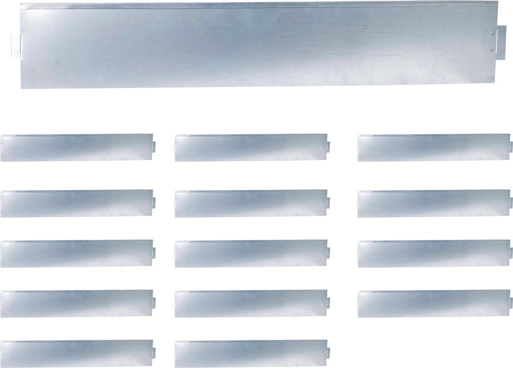 relaxdays Silberne Rasenkante