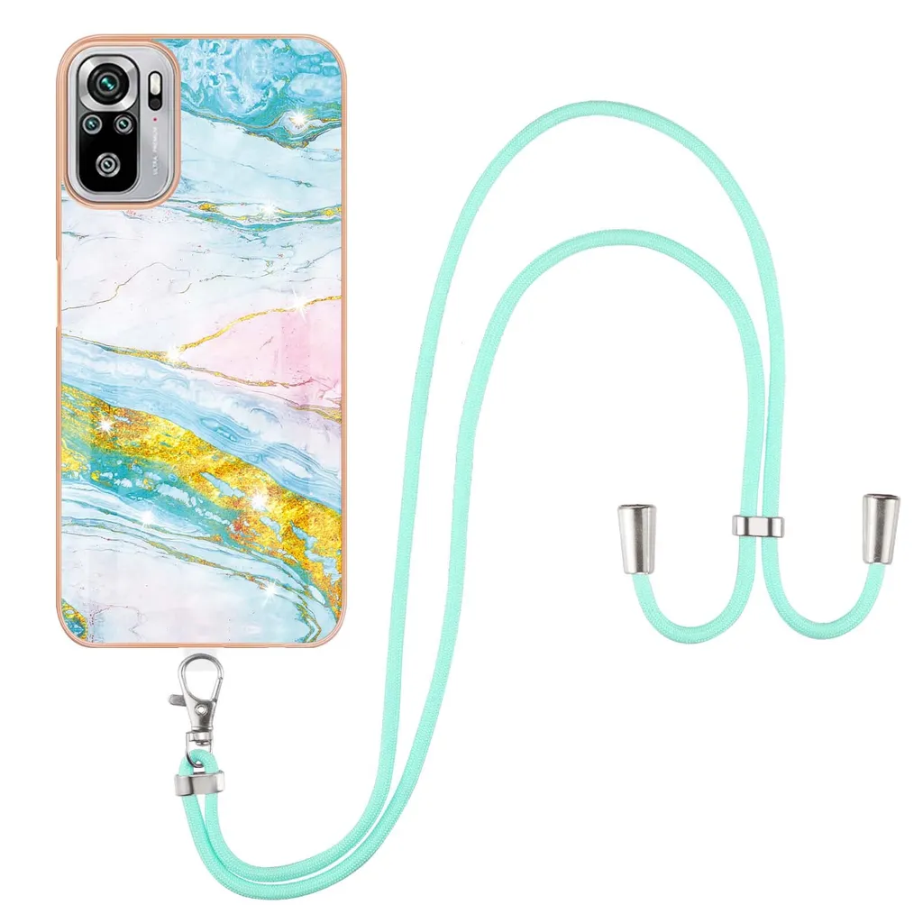 Cover Tracolla Oro per Xiaomi Redmi Note 10S e 10 4G in TPU Soft
