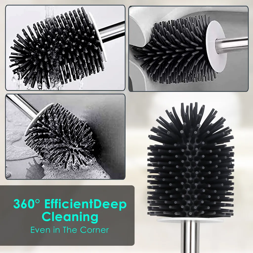 Scopino WC Silicone Autopulente - Mai più Gocce sul Pavimento - 5