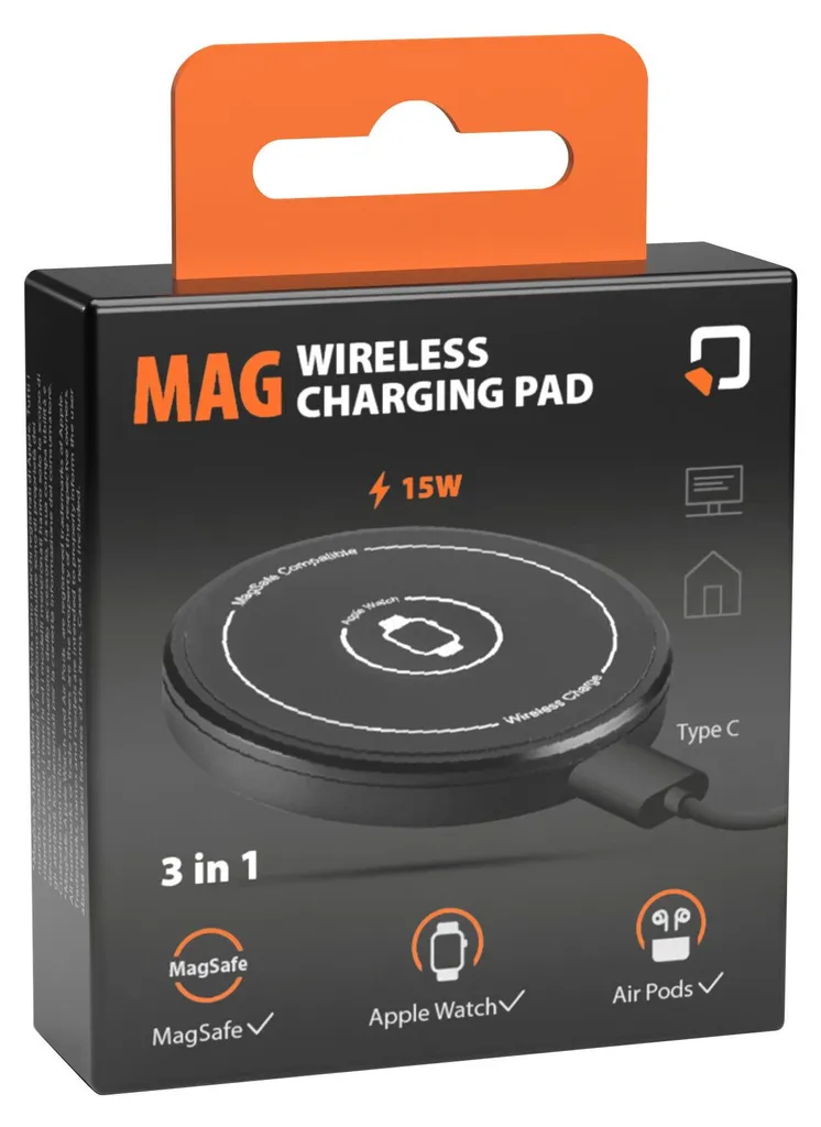 Chargeur Mag 3 en 1 Optiline avec Technologie de Charge Rapide 15W
