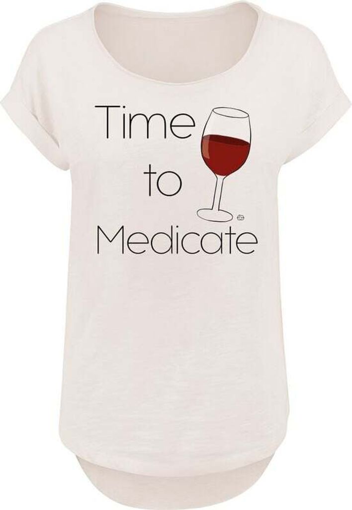 Goodie Two Sleeves T-Shirt Damen Time To Medicate sand M