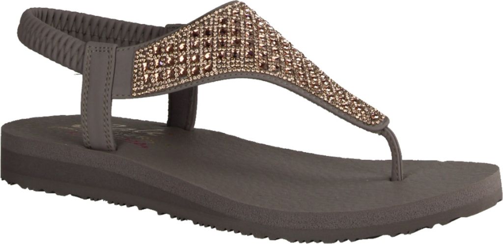 Skechers Damen Sandalette in Grau, Größe 40 Produktbild 9