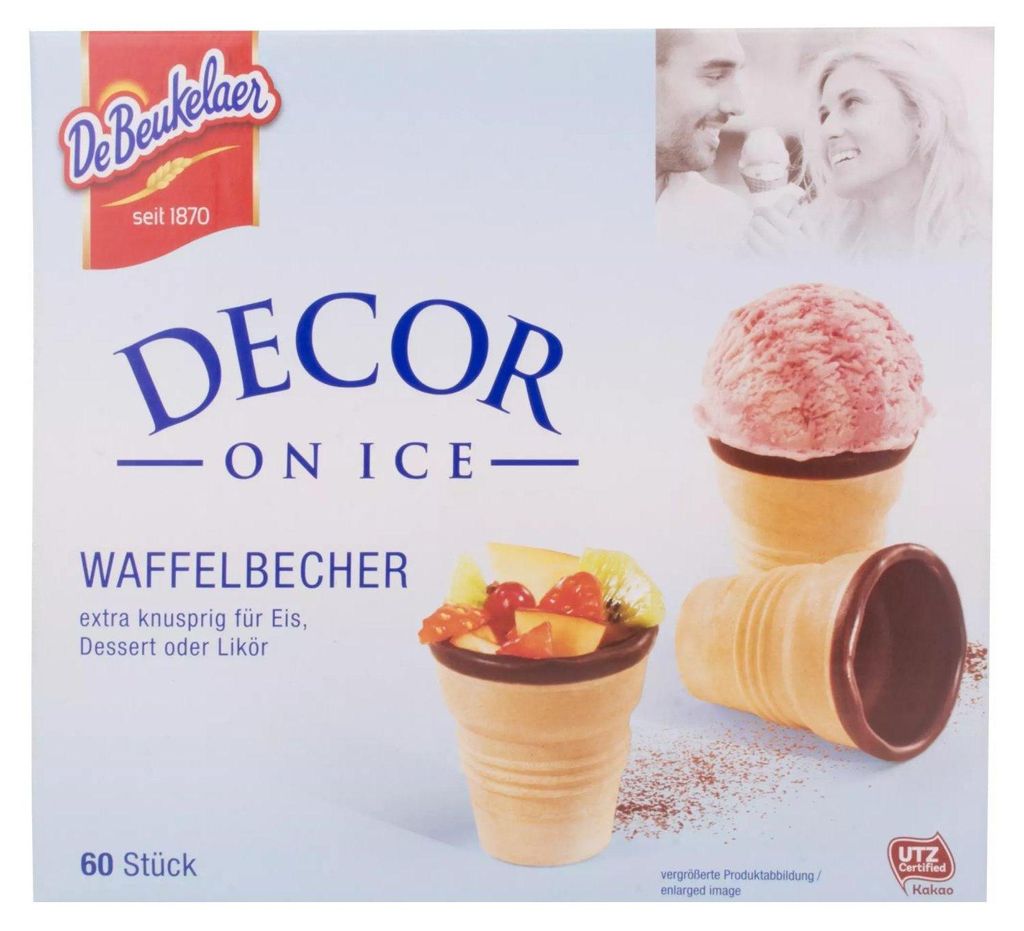 De Beukelaer DECOR ON ICE oplatkové košíčky 60 kusů Obrázek produktu 