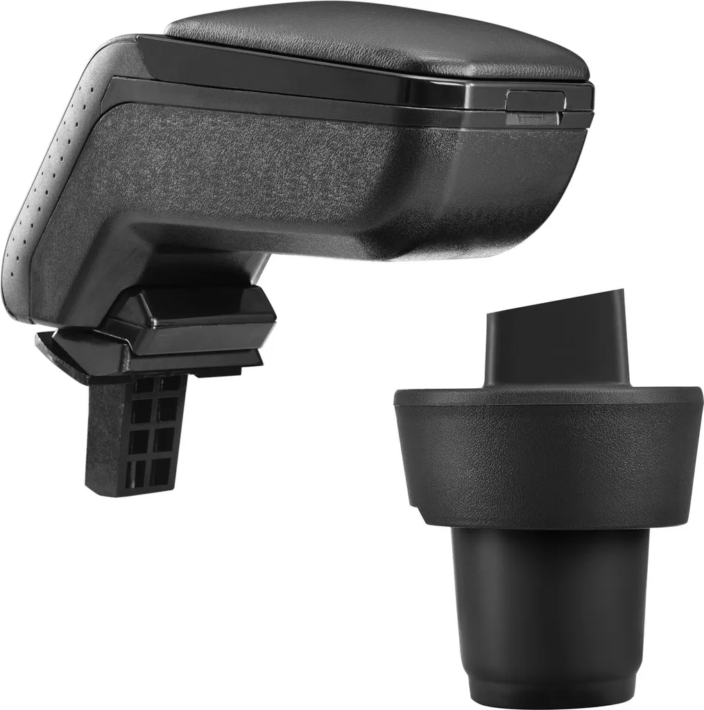 Bracciolo Centrale Specifico VW fino 2011 Pelle Nera - Kit Montaggio