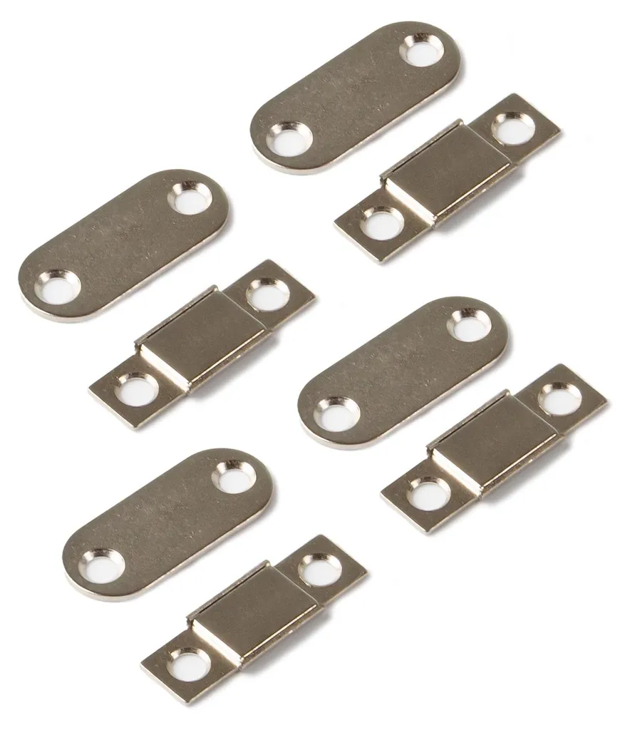 Fermeture aimantée pour porte qui baille - Aimant néodyme plat - 4 pcs
