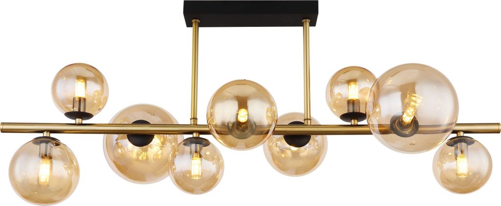 Globo Lighting Deckenleuchte Metall schwarz matt, Metall Produktbild 