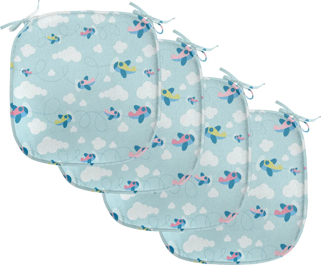 Set 4 Cuscini Sedie ABAKUHAUS Aerei 40x40 - Impermeabili e Comodi