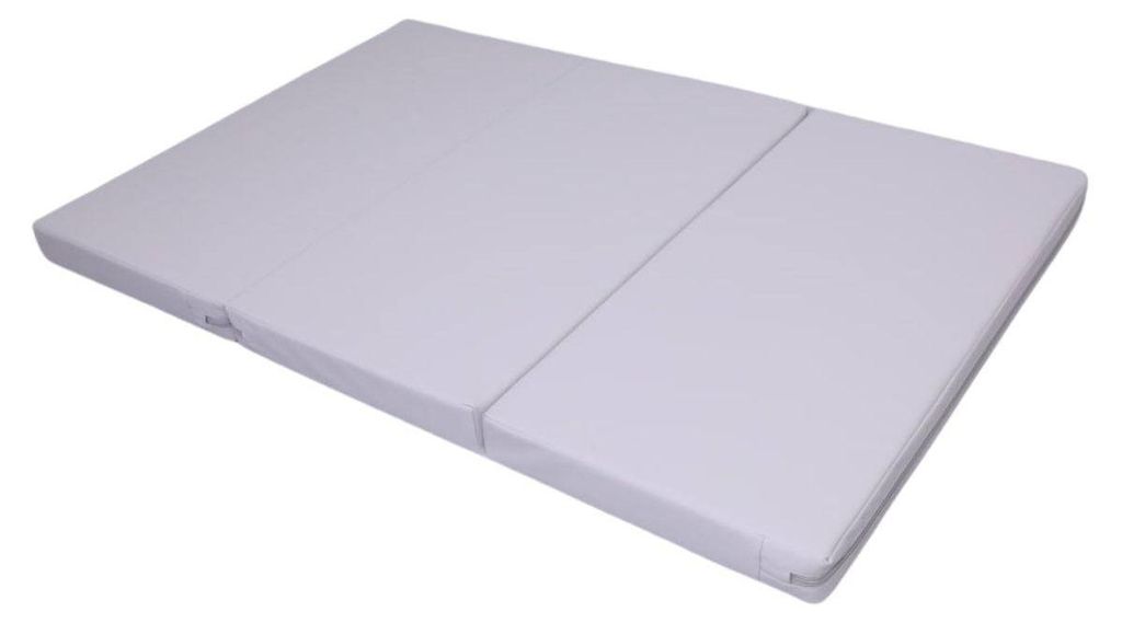 Satellite Gymnastikmatte, 3-Teilig Klappbar, PolyurethanBezug, 150 X 100 X 8 Cm, Grau