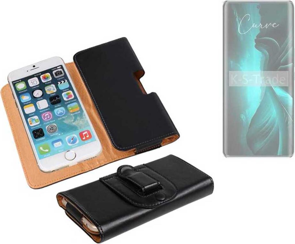 K-S-Trade Schützhülle Handyhülle kompatibel mit Lava Blaze Curve Holster Gürtel Tasche Schutzhülle Handy-Tasche Smartphone Case Seitentasche