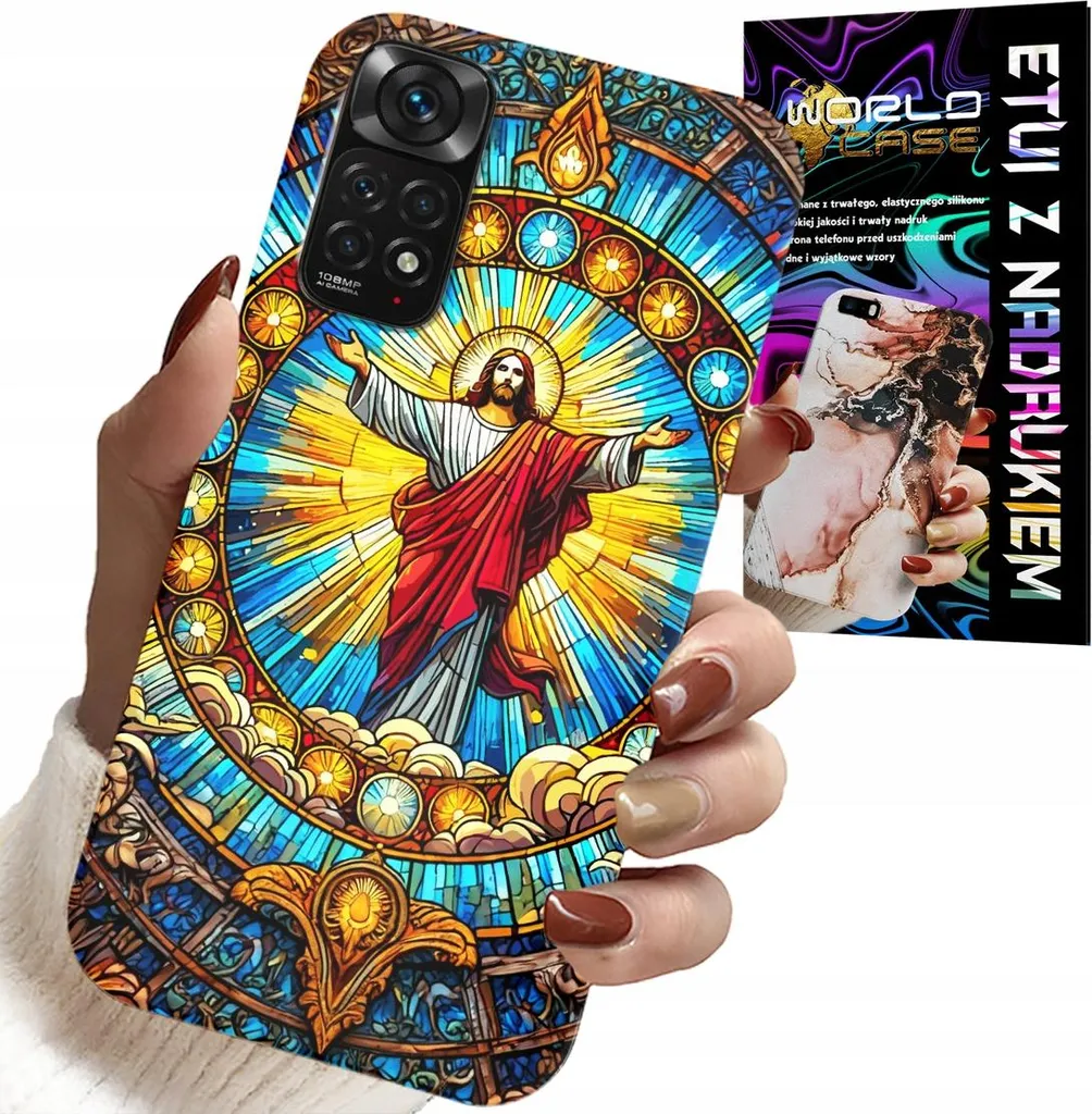 Offerta Custodia Xiaomi Note 11 Pro Gesù Cristo + Vetro Temperato - 1