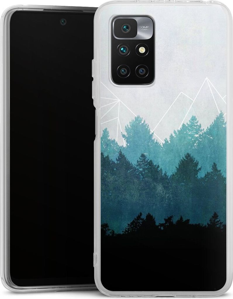 DeinDesign Handyhülle für Xiaomi Redmi 10 Silikon Hülle Case Smartphone Schutzhülle Abstrakt Baum Wald