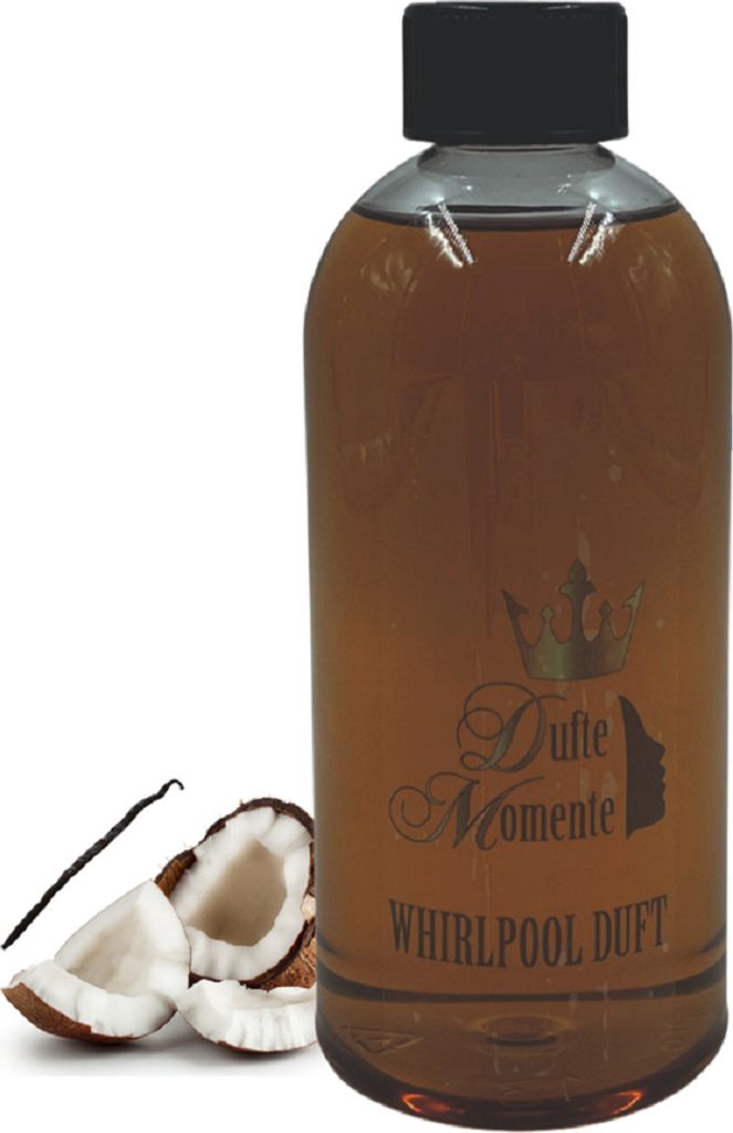 Dufte Momente | Whirlpool Duft 500ml | Kokos - Vanille | mit naturreinen und natürlichen ätherischen Ölen | kein Schaum | vegan und ohne Tierver...