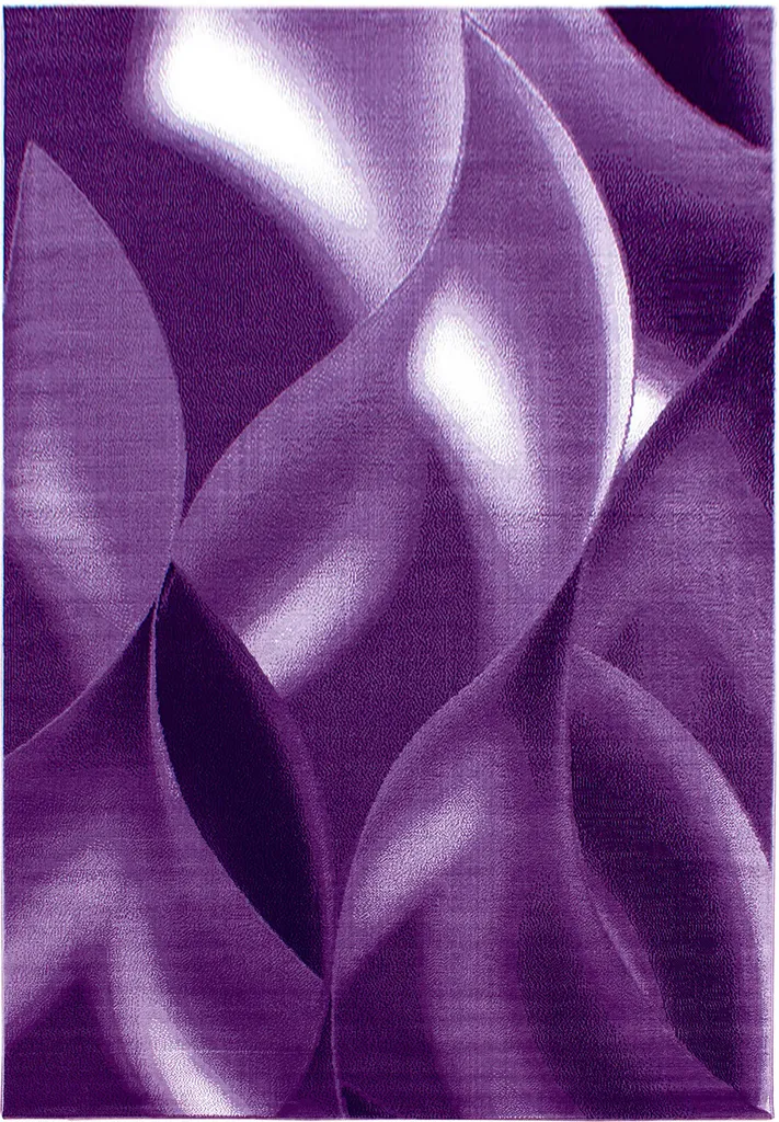 Tapis lilas 280x370cm Plus Scala poils ras facile d'entretien et doux