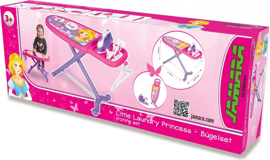 Set de Repassage Enfant Little Laundry Princess avec Fer et Planche