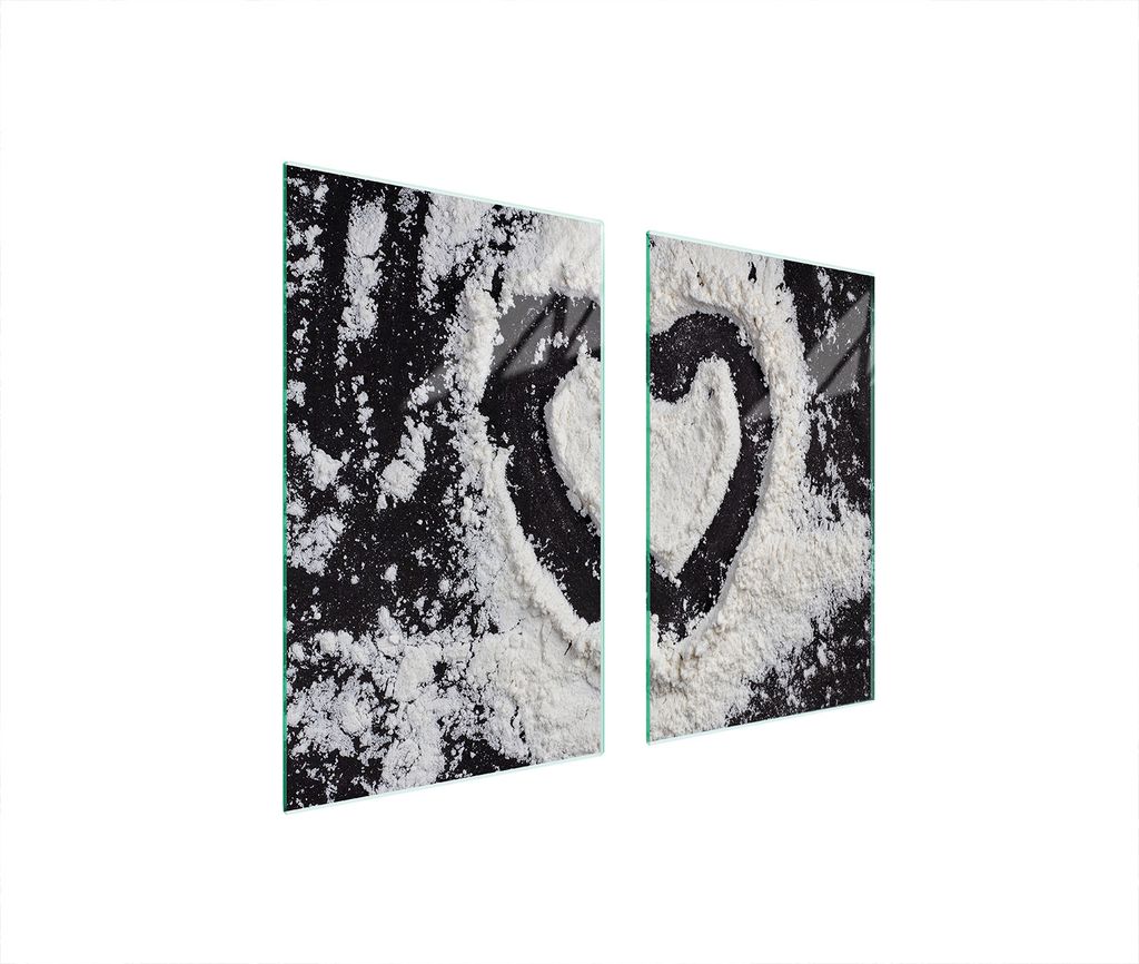 Glasschutzplatte Für Herd 75X52 Herz