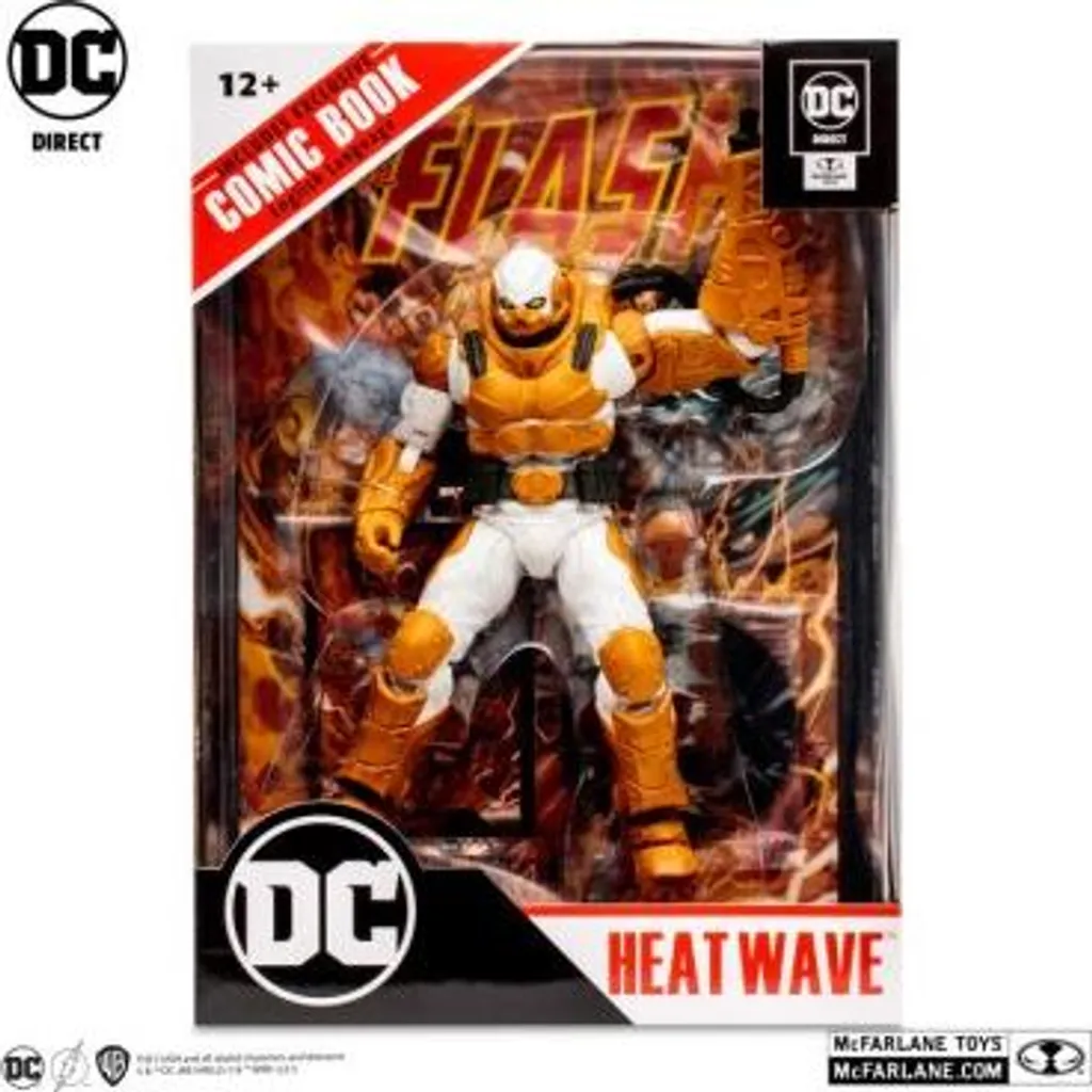 McFarlane DC Direct Page Punchers Heatwave Action Figure 18cm avec Comic - 4