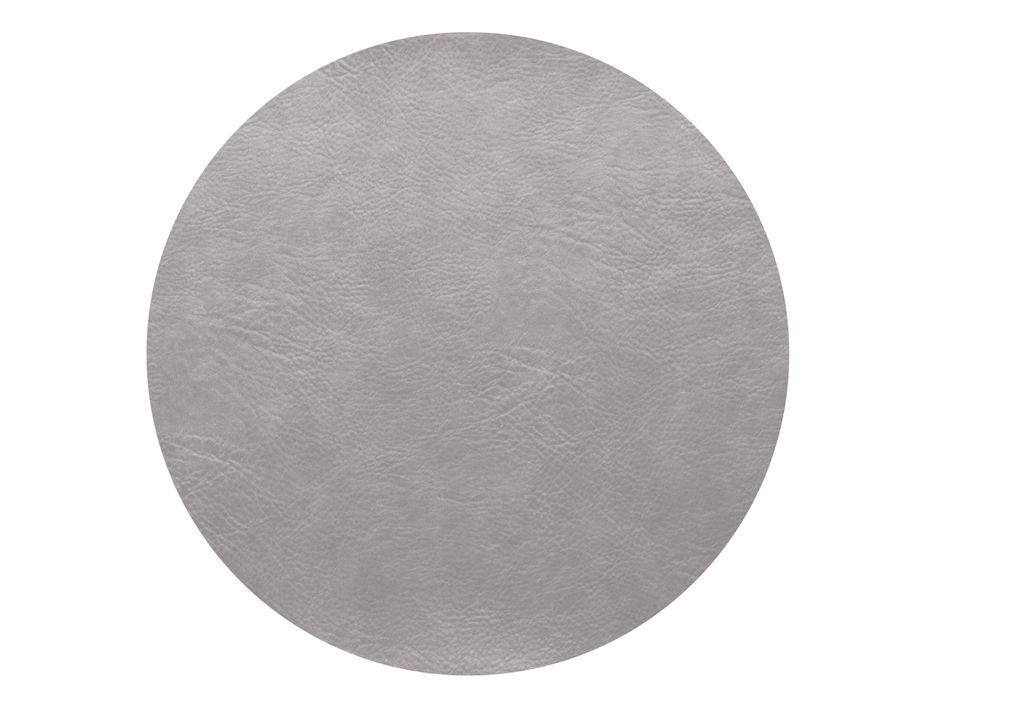 ASA Selection Tischset Lederoptik Ø38 cm Silver Cloud