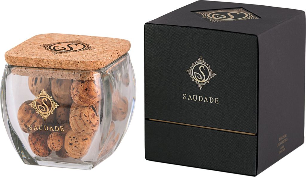 SAUDADE Exklusive Kork-Duftspender - Grüner Tee und Rosen