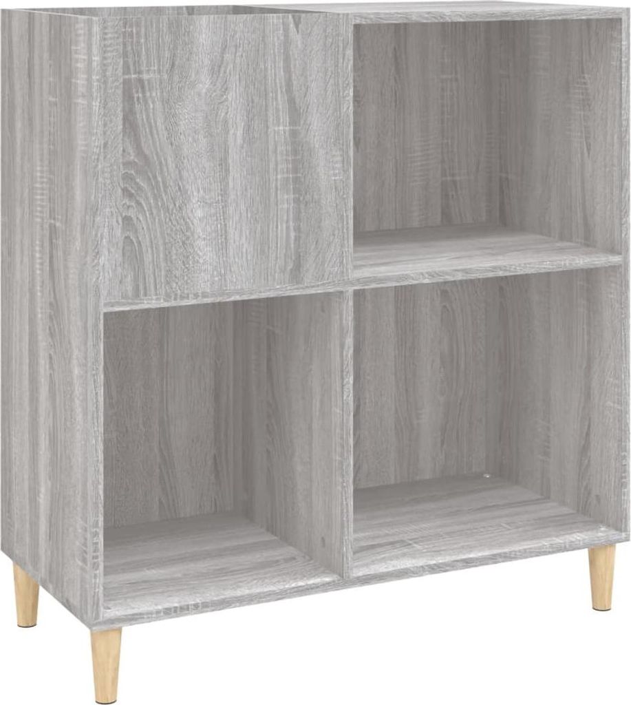 vidaXL Plattenschrank Grau Sonoma 84,5x38x89 cm Holzwerkstoff